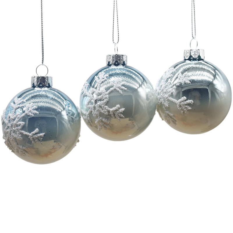Bola de vidro decorativa de Natal interna de 8 × 8 × 8 cm
