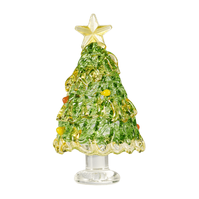 Ornamento de decoração de árvore de Natal de vidro soprado à mão