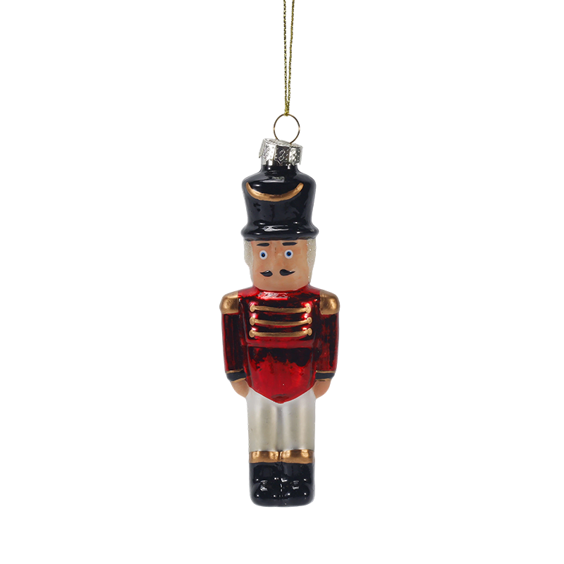 Enfeites de Natal de vidro soprado pintados à mão