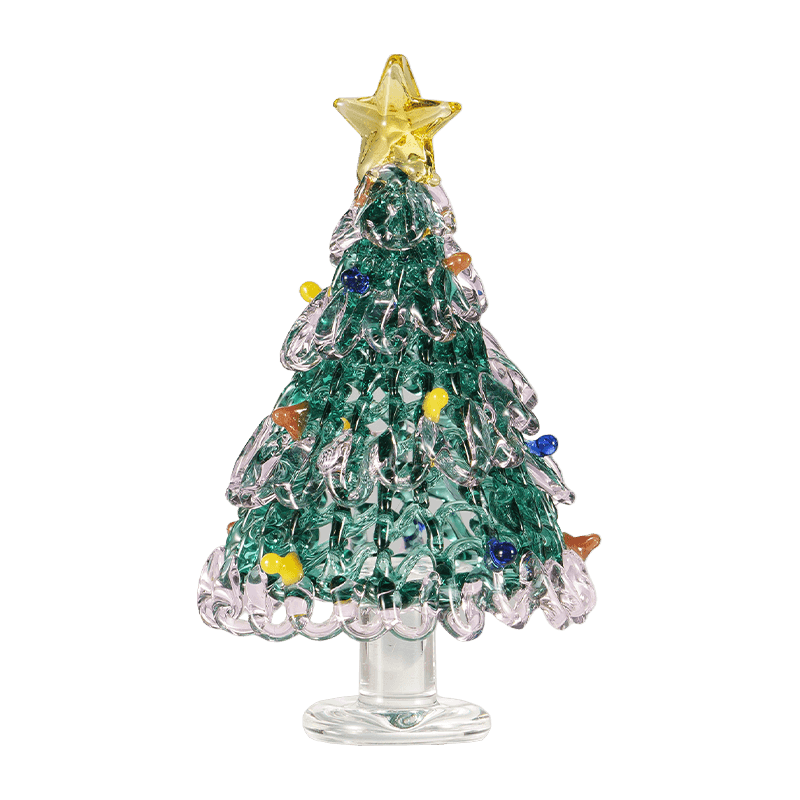 Ornamento de decoração de árvore de Natal de vidro soprado à mão