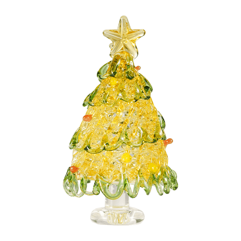 Ornamento de decoração de árvore de Natal de vidro soprado à mão