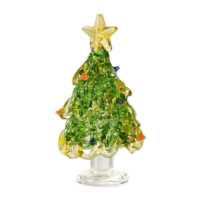 Ornamento de decoração de árvore de Natal de vidro soprado à mão