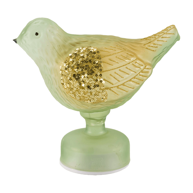 Luz decorativa de mesa para pássaros com glitter / lantejoulas (com LED)
