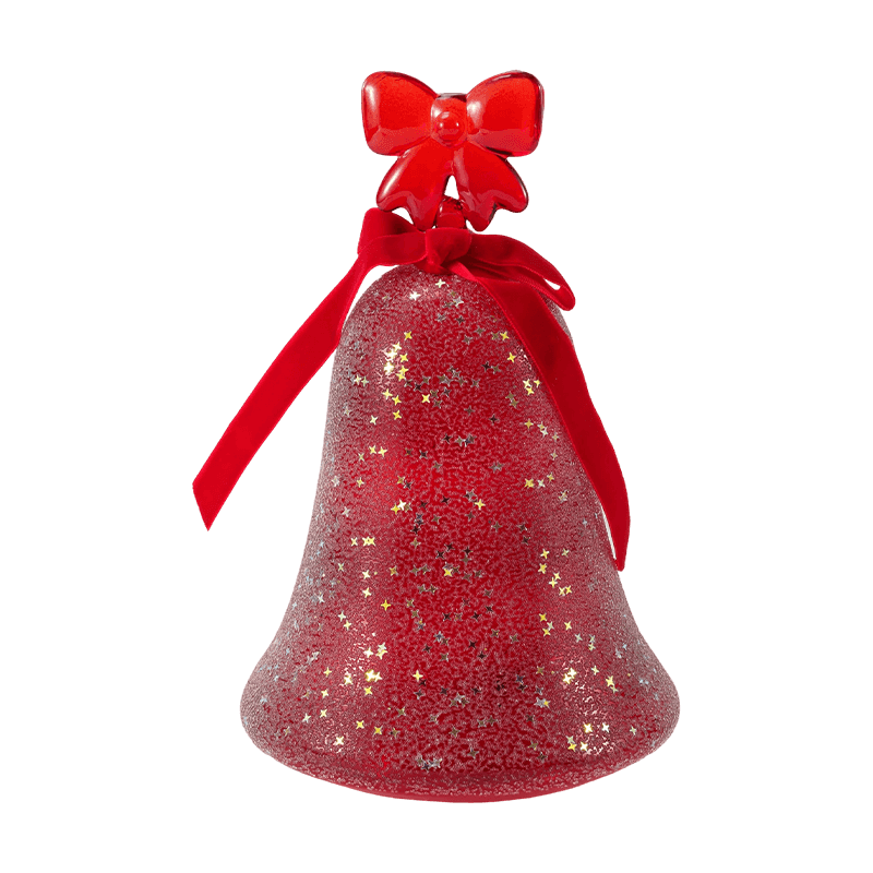 Estatueta de anjo de vidro de mercúrio/decoração de sino de vidro fosco/brilhante (com LED)