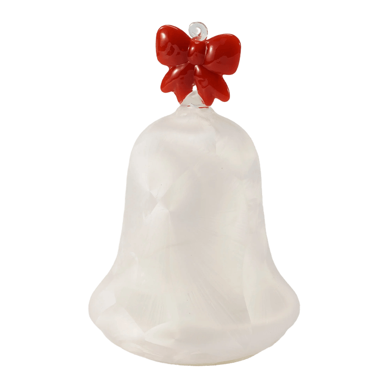 Estatueta de anjo de vidro de mercúrio/decoração de sino de vidro fosco/brilhante (com LED)
