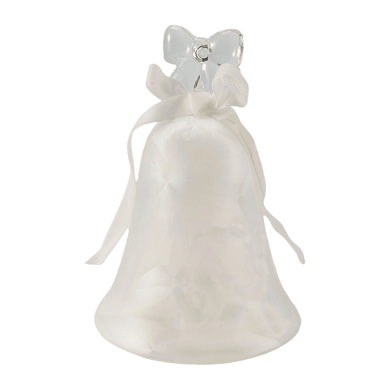 Estatueta de anjo de vidro de mercúrio/decoração de sino de vidro fosco/brilhante (com LED)