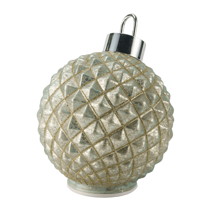 Bauble de Natal de vidro texturizado (estilos acolchoados com nervuras / diamante)
