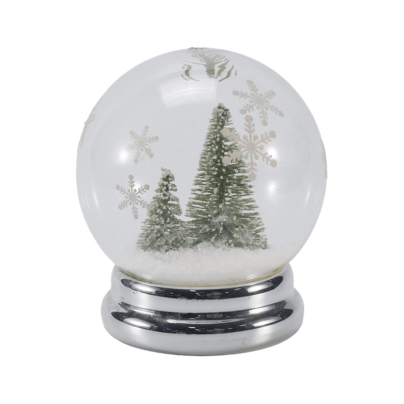 Cloche de vidro festivo e globo de luz (estilos anjo/presépio/árvore de natal/floresta de cervos)