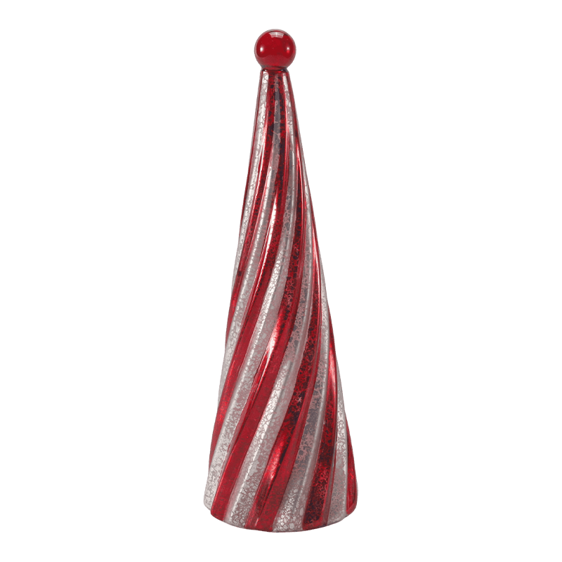 10*20 cm, 10*25 cm e 10*30 cm Vintage Mercury Glass Swirl Árvore de Natal