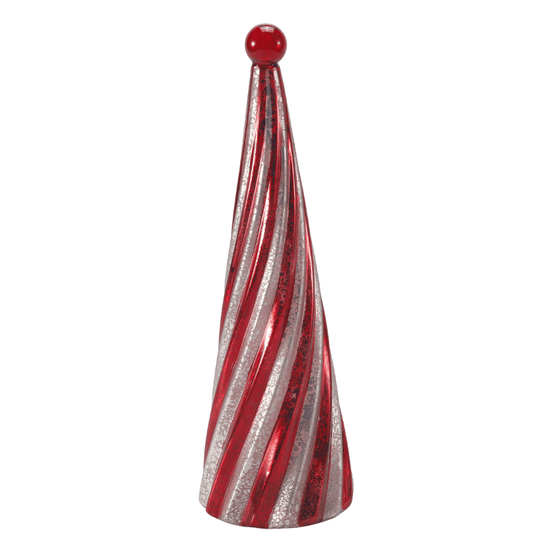10*20 cm, 10*25 cm e 10*30 cm Vintage Mercury Glass Swirl Árvore de Natal