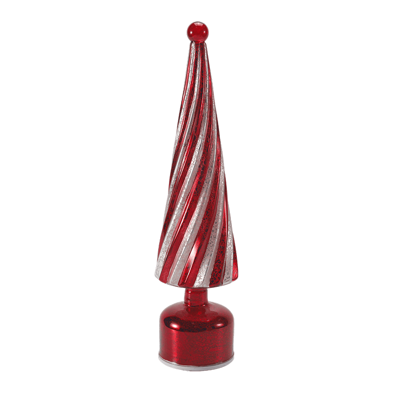 10*20 cm, 10*25 cm e 10*30 cm Vintage Mercury Glass Swirl Árvore de Natal