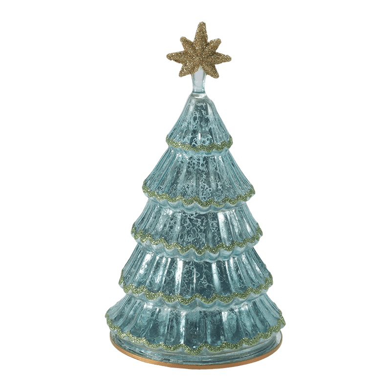 Luz de árvore de Natal em camadas de vidro mercúrio vintage 10 * 20 cm
