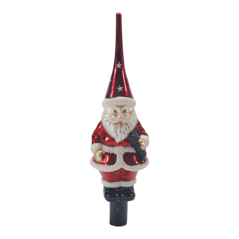 Topper de árvore de Natal de vidro mercúrio vintage