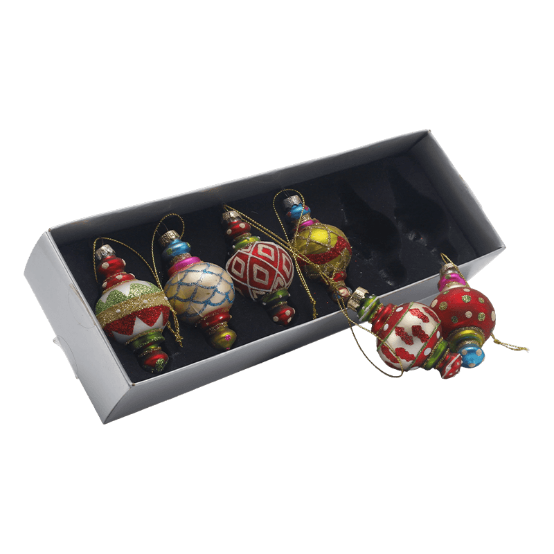 Enfeite de Natal de vidro soprado à mão