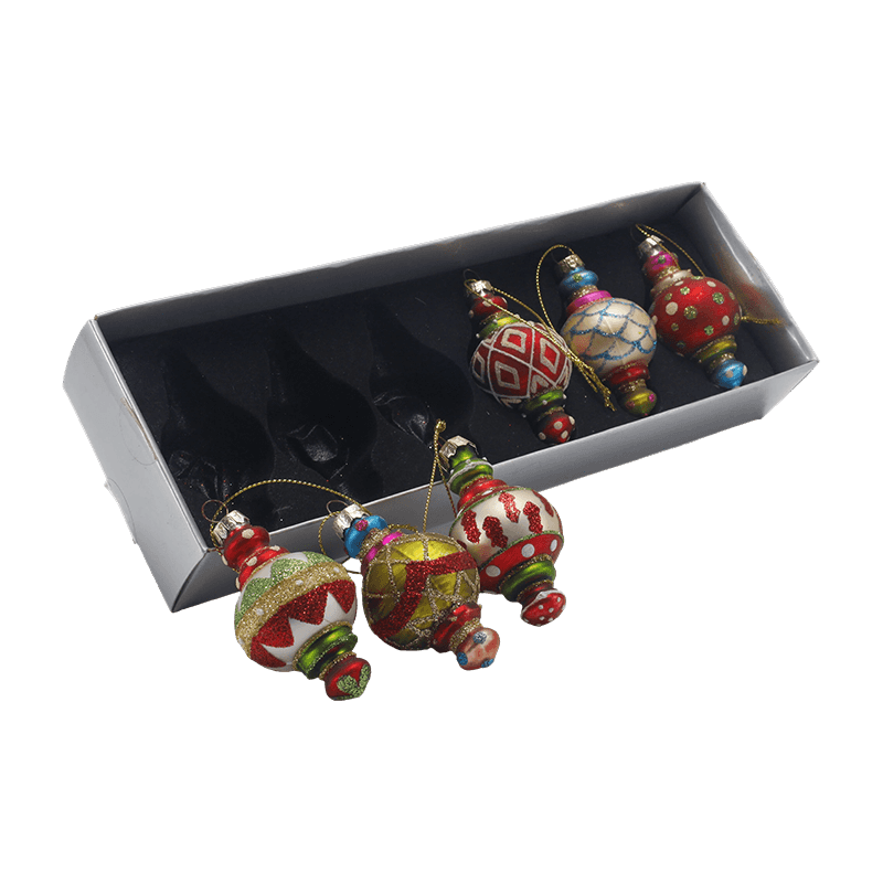 Enfeite de Natal de vidro soprado à mão