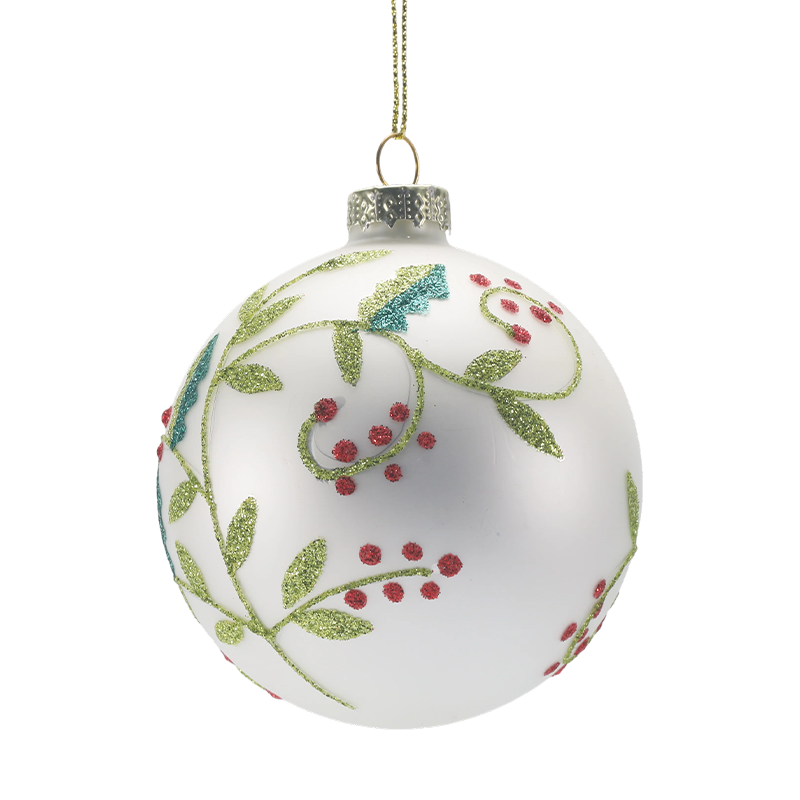 Bola de Natal de vidro soprado à mão de 888 cm