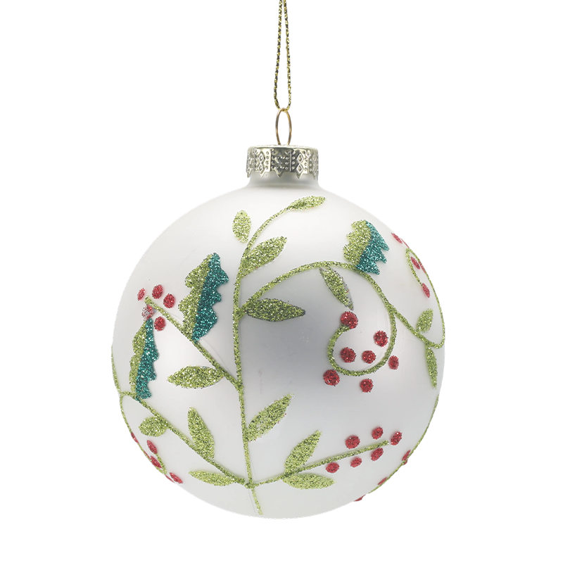 Bola de Natal de vidro soprado à mão de 888 cm