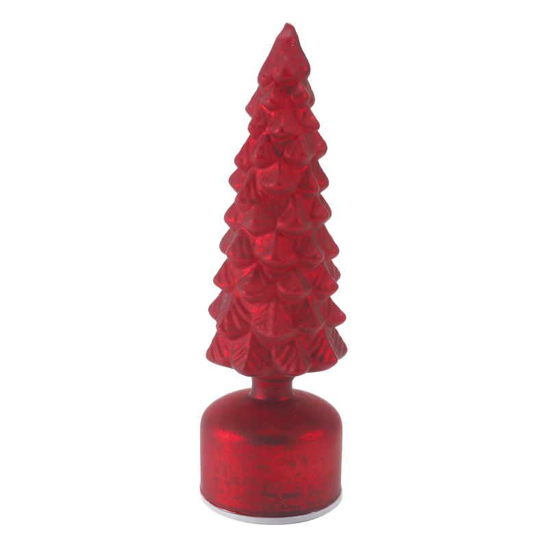 Luz de árvore de Natal de vidro mercúrio vintage
