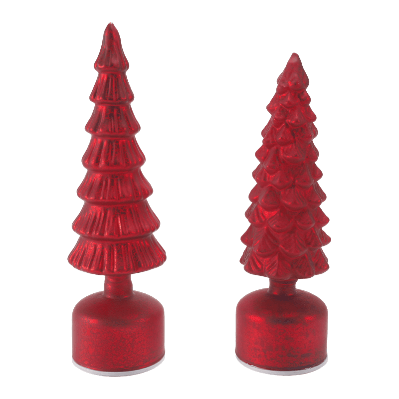 Luz de árvore de Natal de vidro mercúrio vintage
