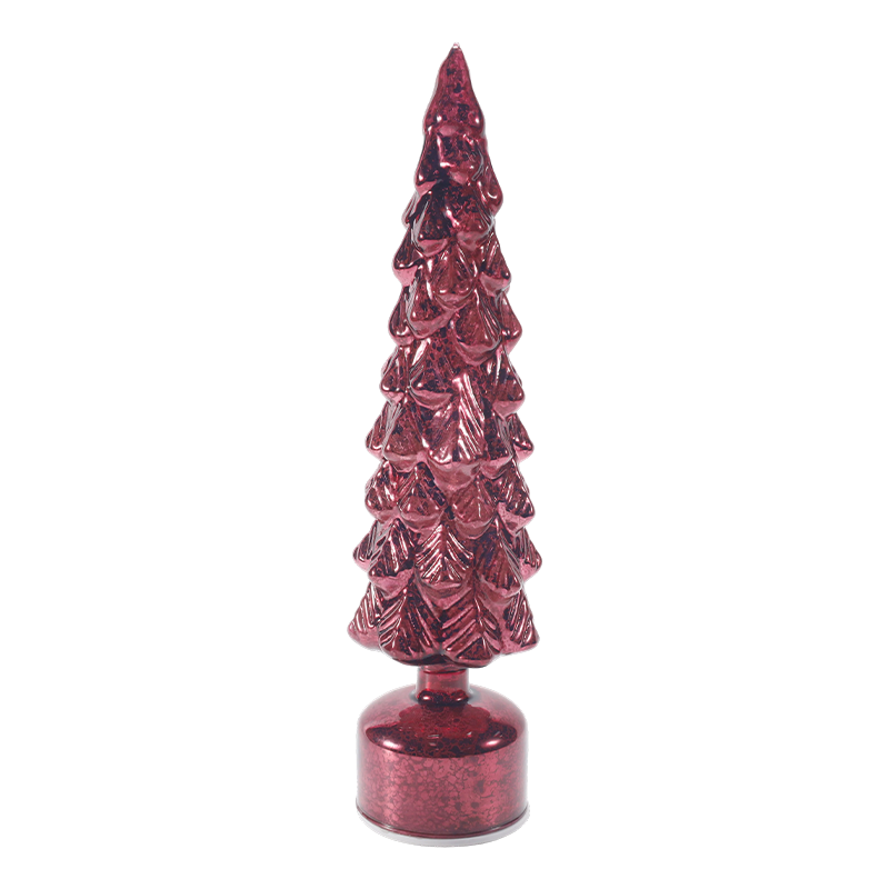 Luz de árvore de Natal de vidro mercúrio vintage