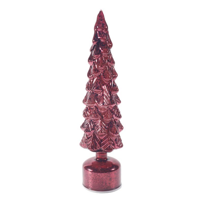 Luz de árvore de Natal de vidro mercúrio vintage