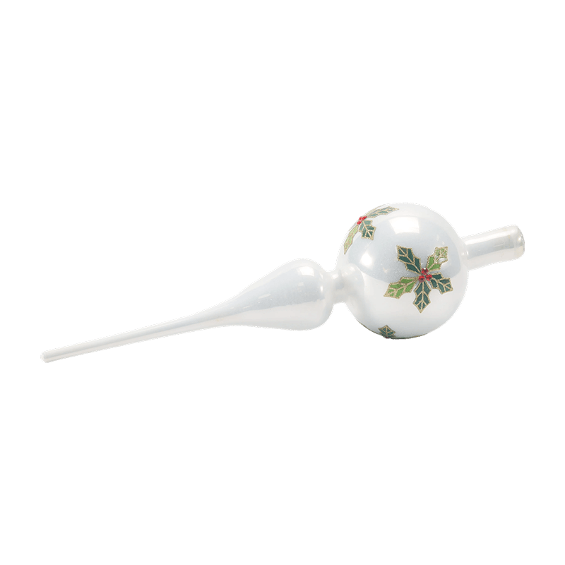 Topo de árvore de Natal de vidro soprado à mão