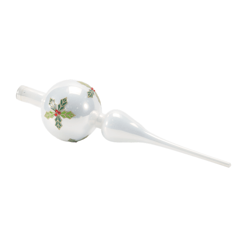Topo de árvore de Natal de vidro soprado à mão