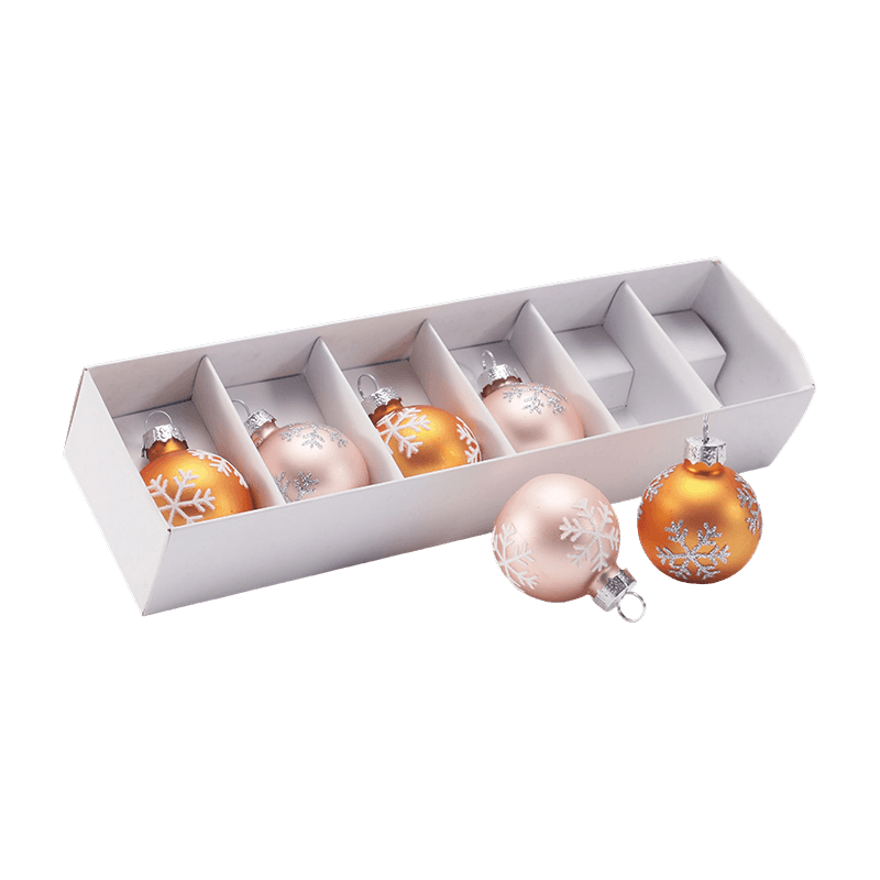 Conjunto de enfeites de bola de Natal de vidro premium
