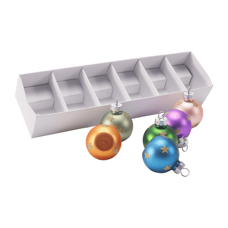 Conjunto de enfeites de bola de Natal de vidro premium