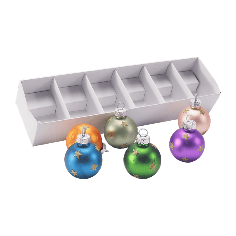 Conjunto de enfeites de bola de Natal de vidro premium