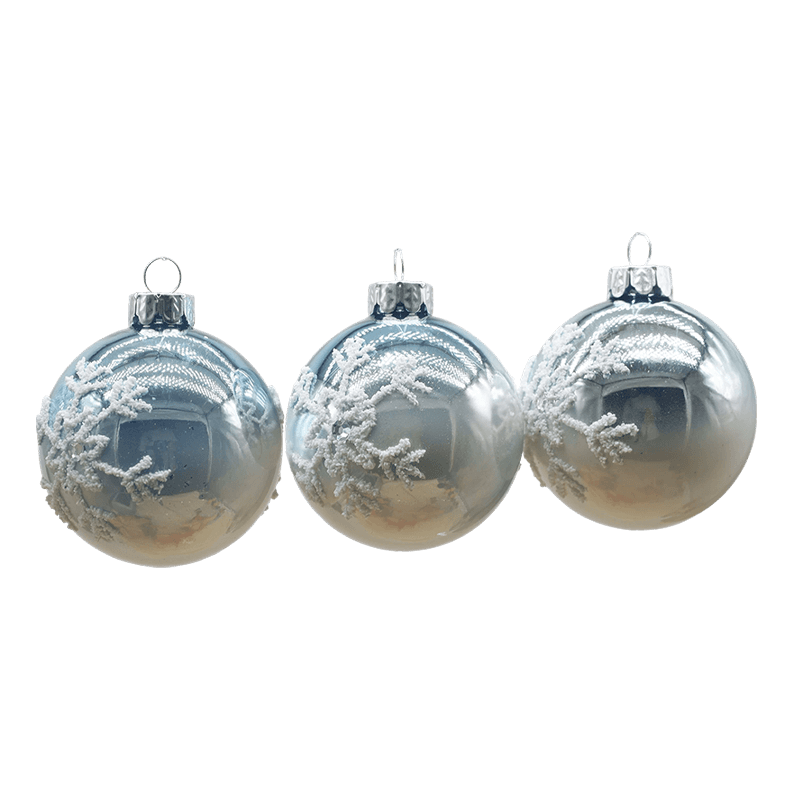 Bola de vidro decorativa de Natal interna de 8 × 8 × 8 cm