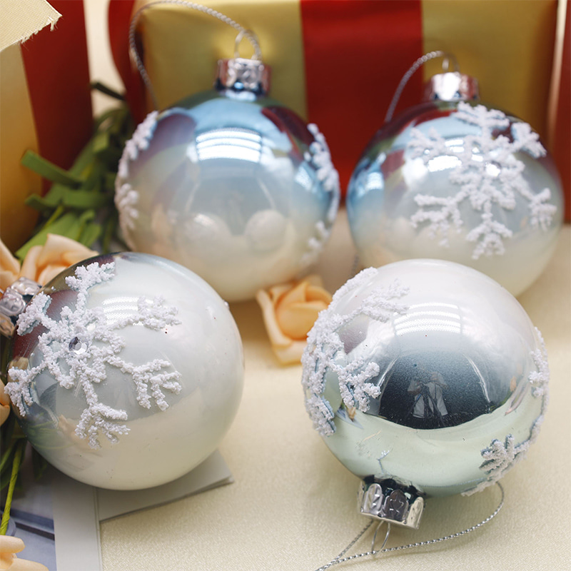 Bola de vidro decorativa de Natal interna de 8 × 8 × 8 cm