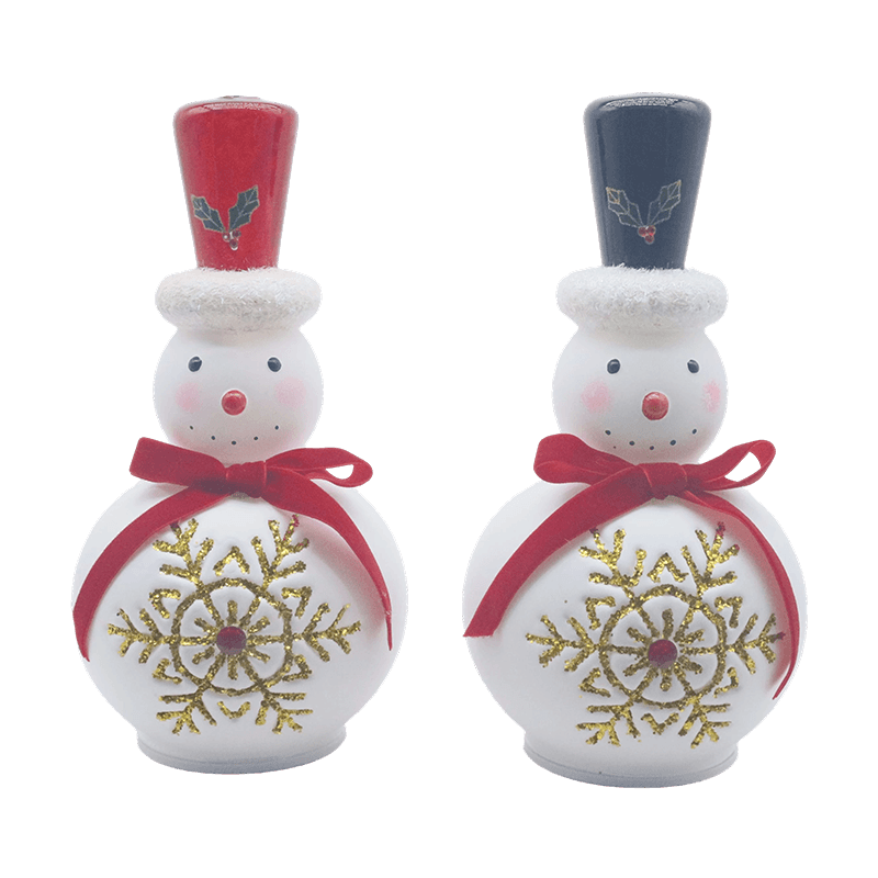 Vidro de Natal soprado à mão iridescente vintage para decoração de mesa