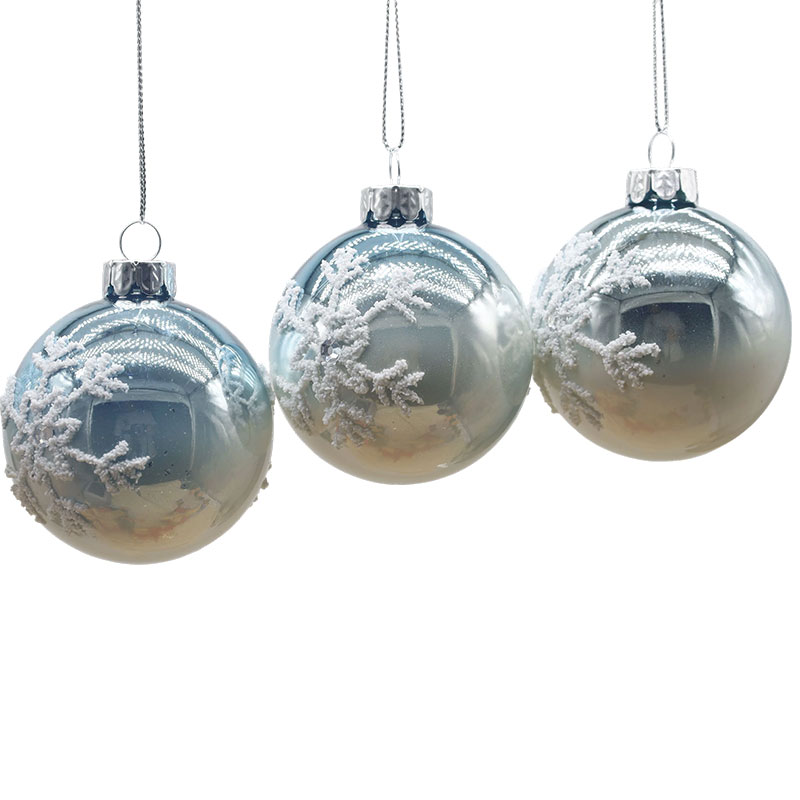 Bola de vidro decorativa de Natal interna de 8 × 8 × 8 cm
