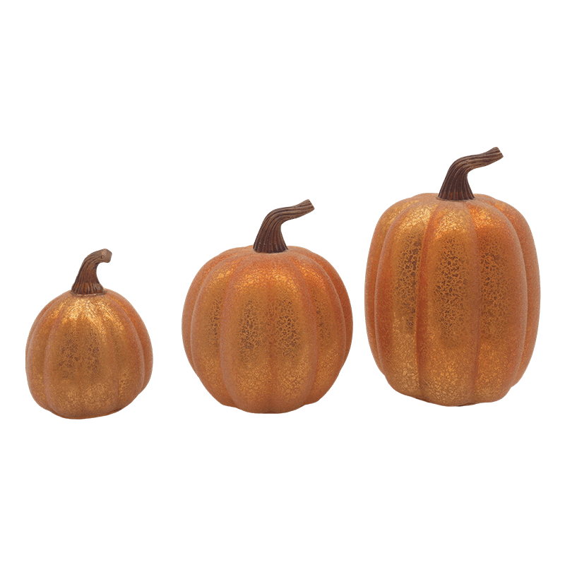 10 * 11,5 cm e 12 * 15 cm Halloween LED lâmpada de abóbora de vidro ornamento de mesa